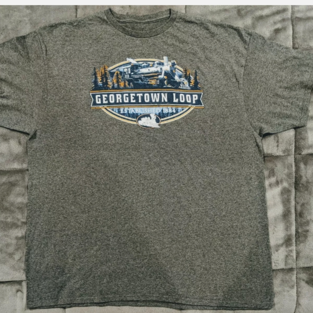 Georgetown Loop Railroad Steam Trains XXL Men's T-Shirt